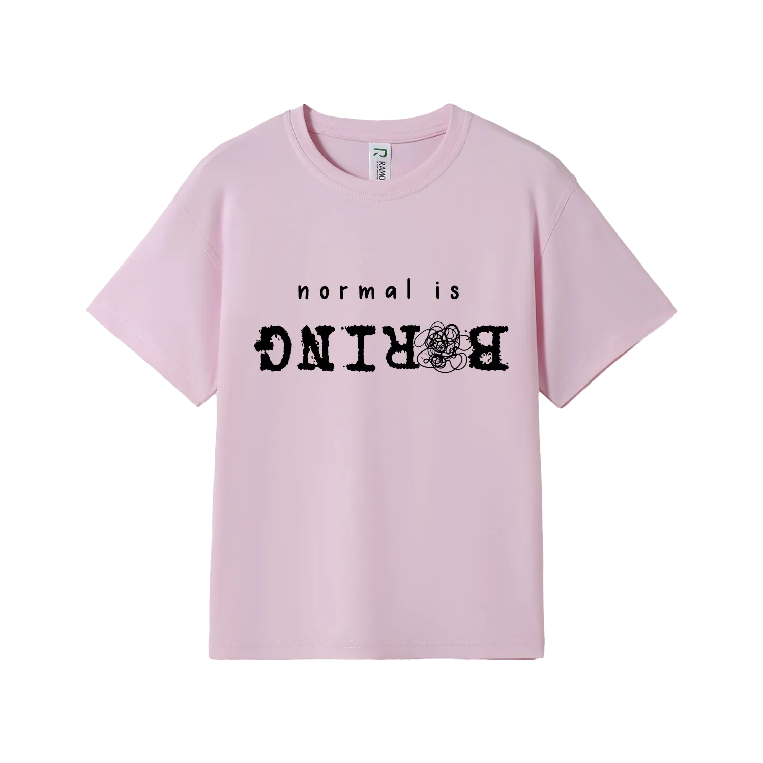 Pink front flat lay
