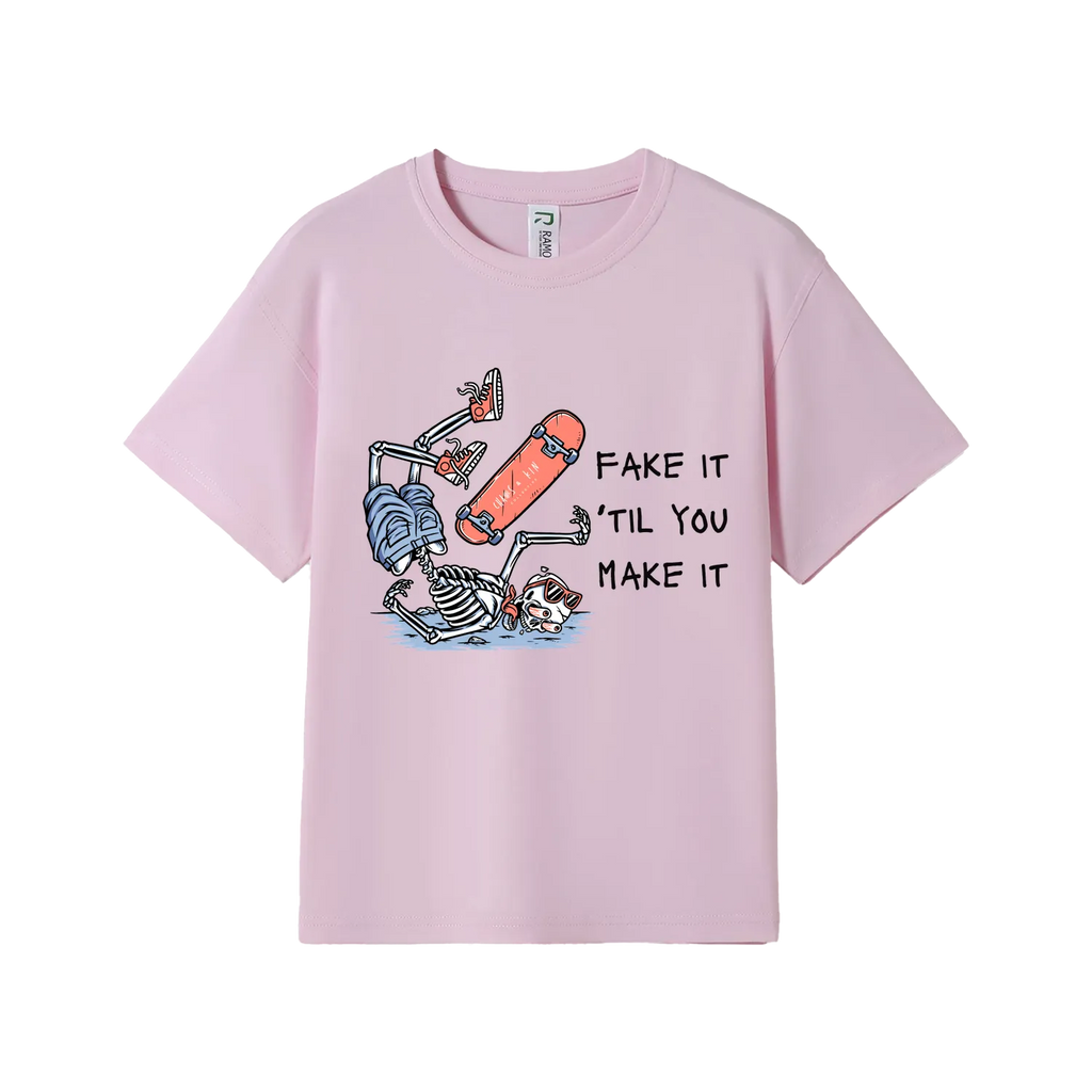 Pink front flat lay