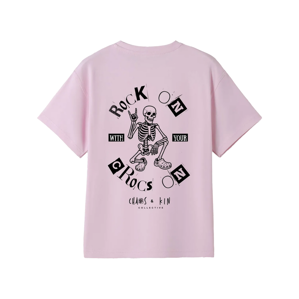 Pink back flat lay