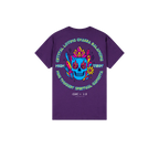 Purple back flat lay