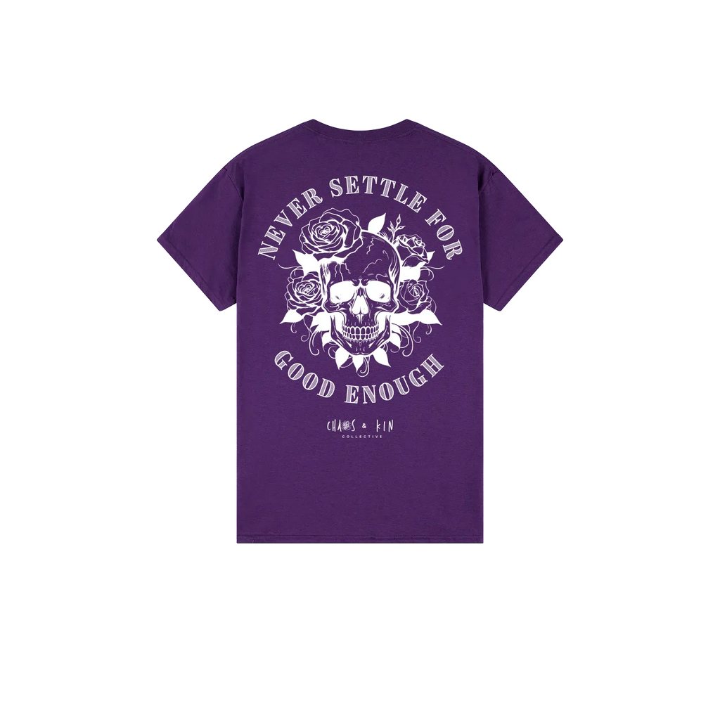 Purple back flat lay