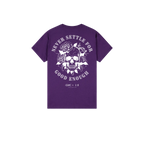 Purple back flat lay