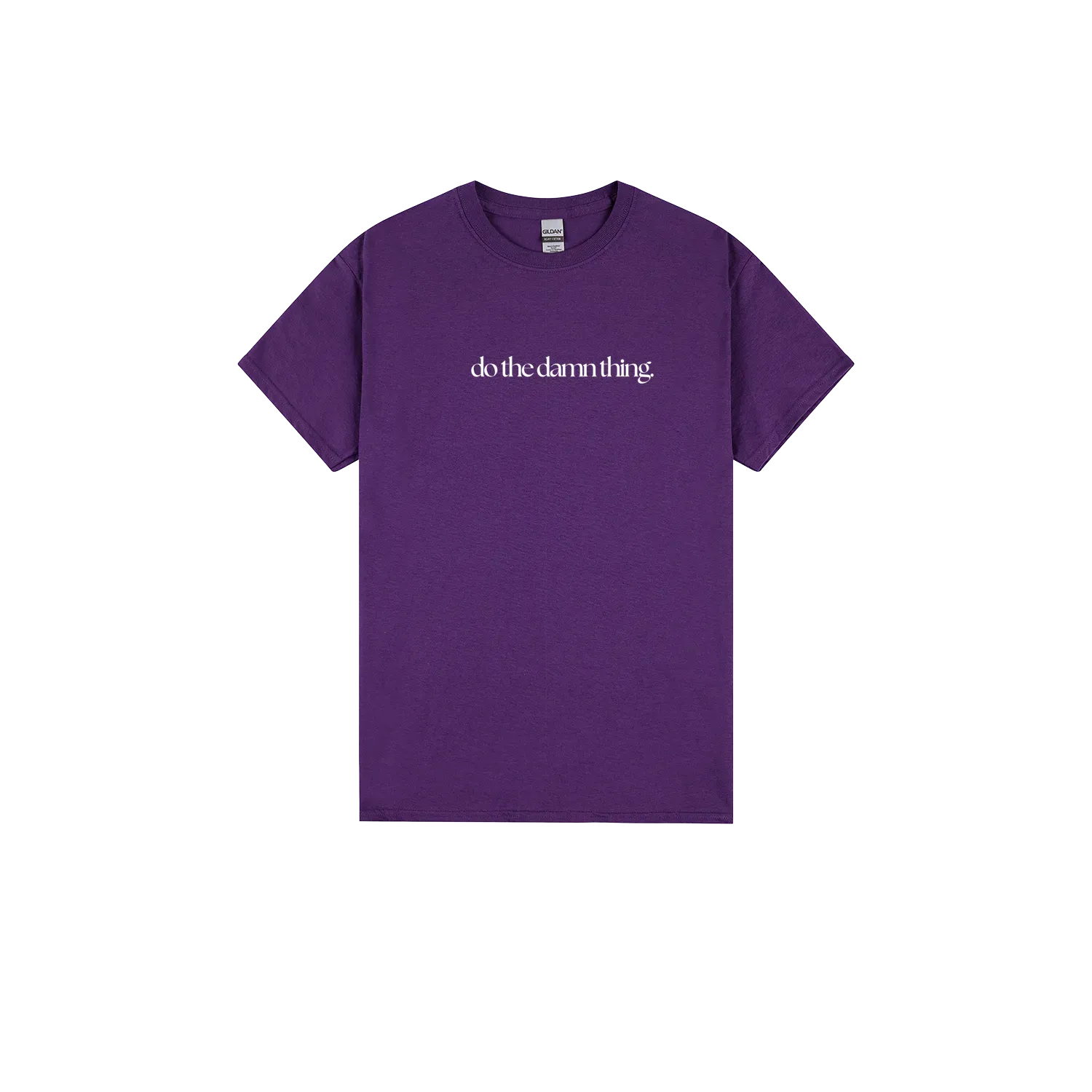Purple front flat lay