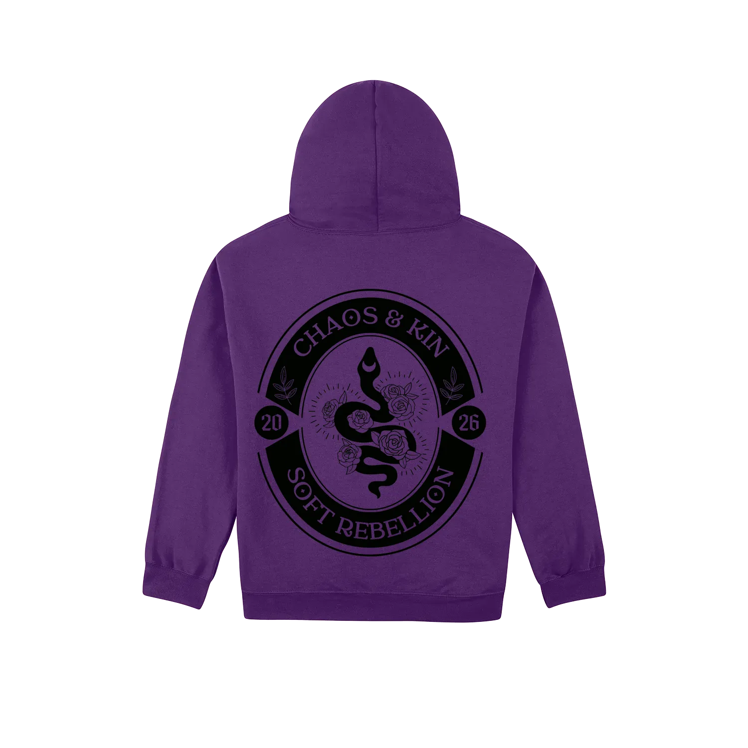 Purple back flat lay