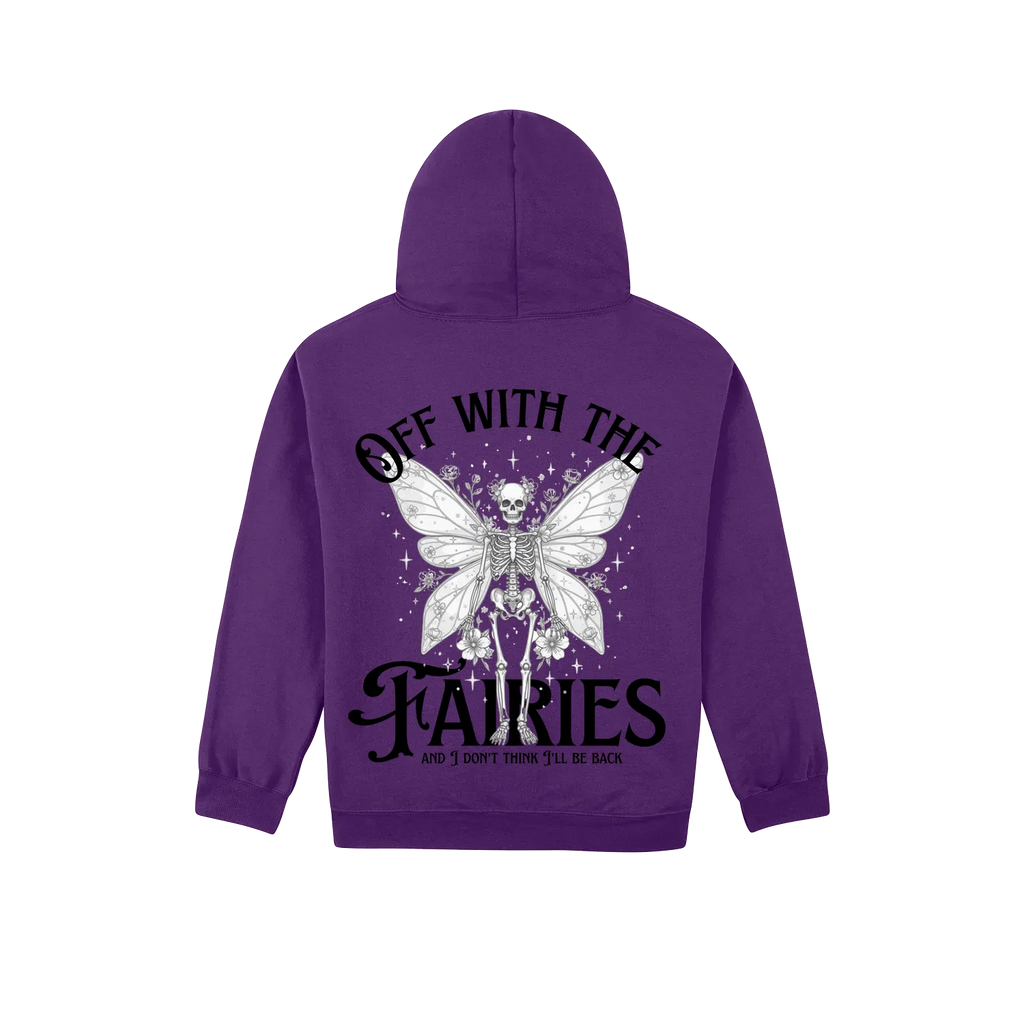 Purple back flat lay