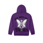 Purple back flat lay