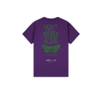Purple back flat lay
