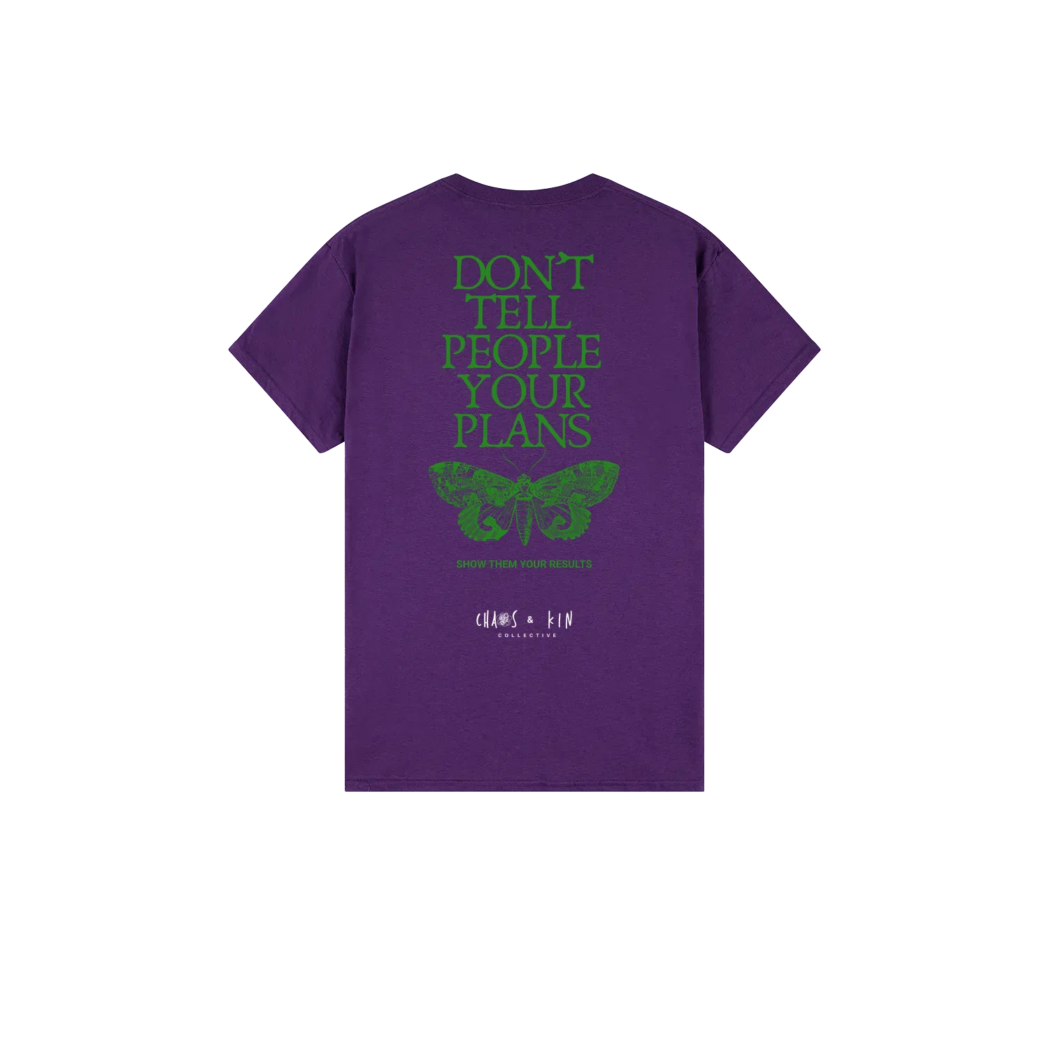 Purple back flat lay