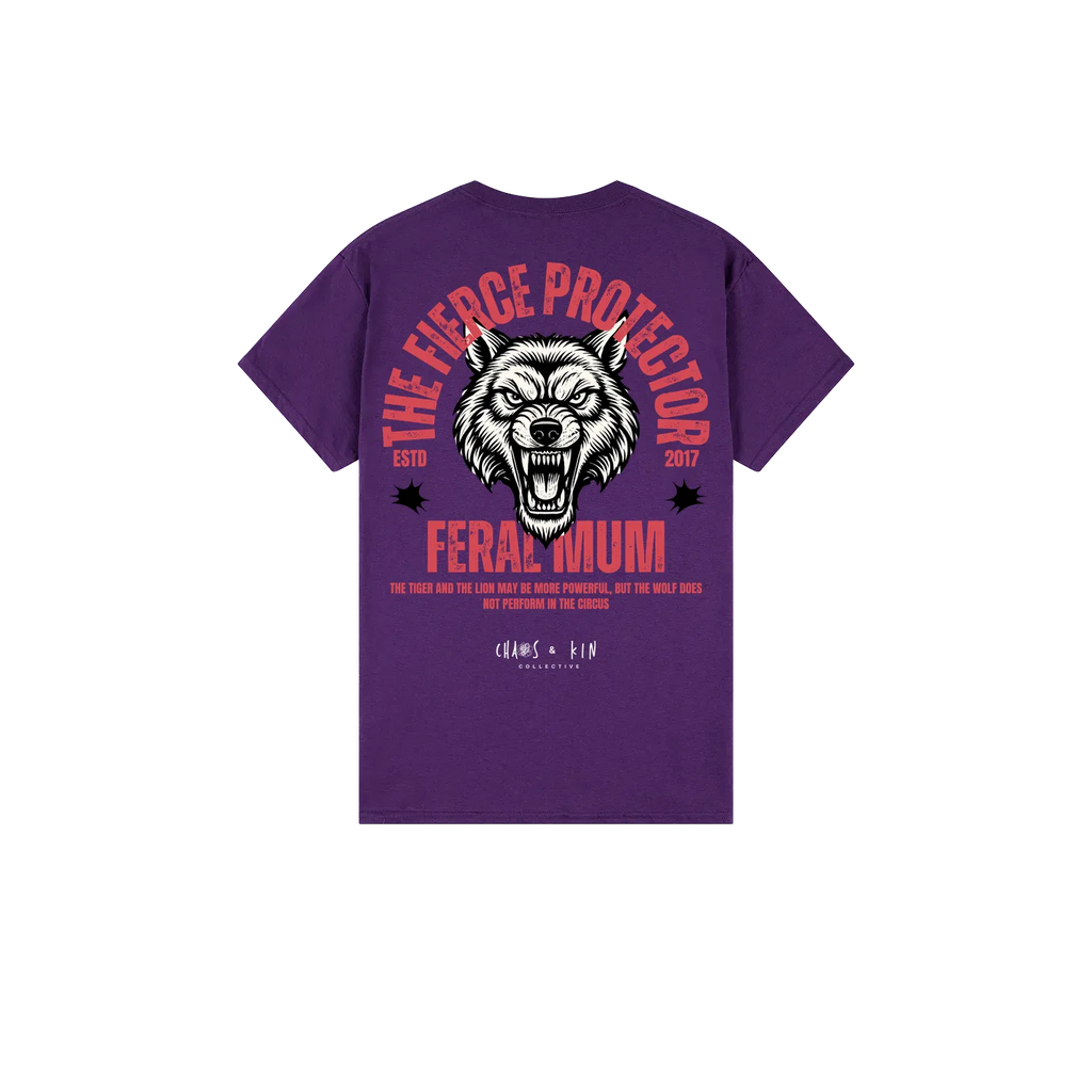 Purple back flat lay