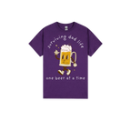 Purple front flat lay