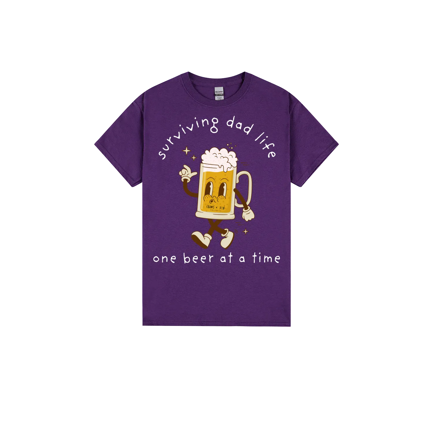 Purple front flat lay