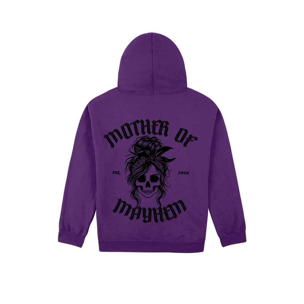 Purple back flat lay