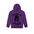 Purple back flat lay