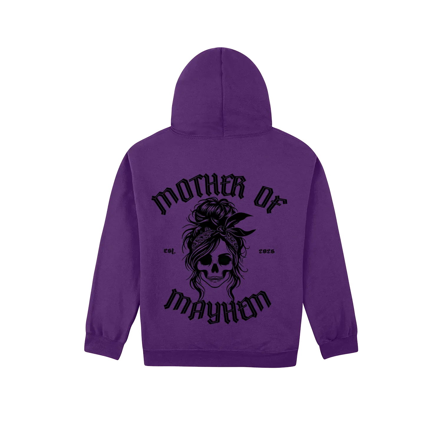 Purple back flat lay