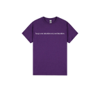 Purple front flat lay