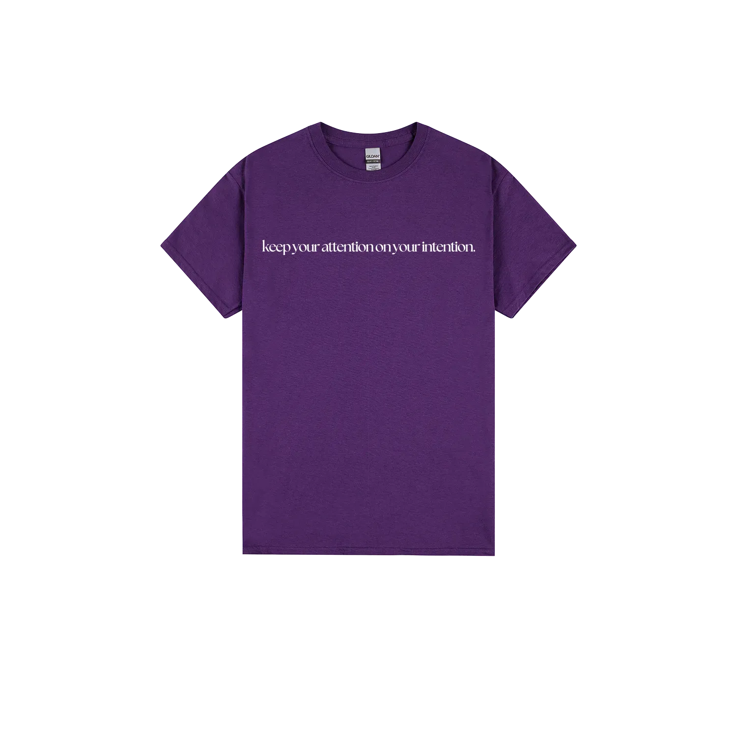 Purple front flat lay