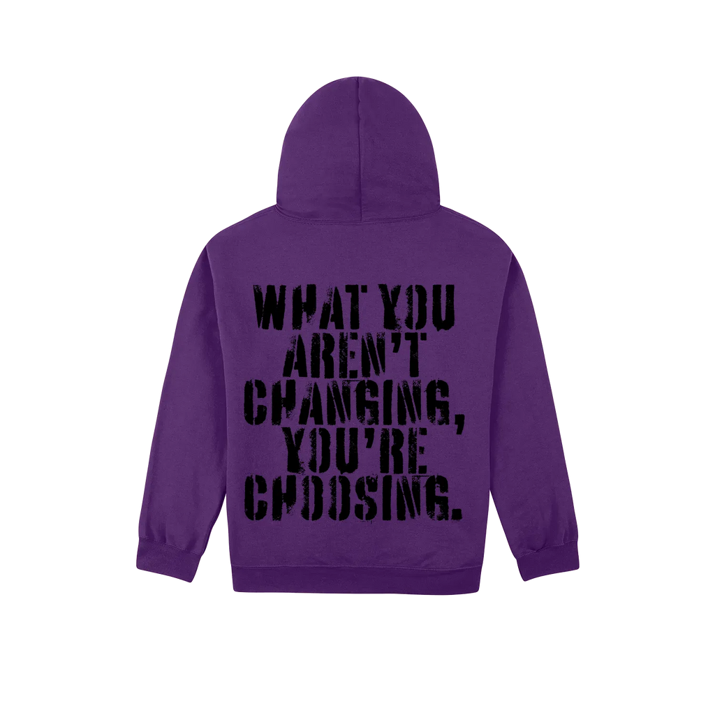Purple back flat lay