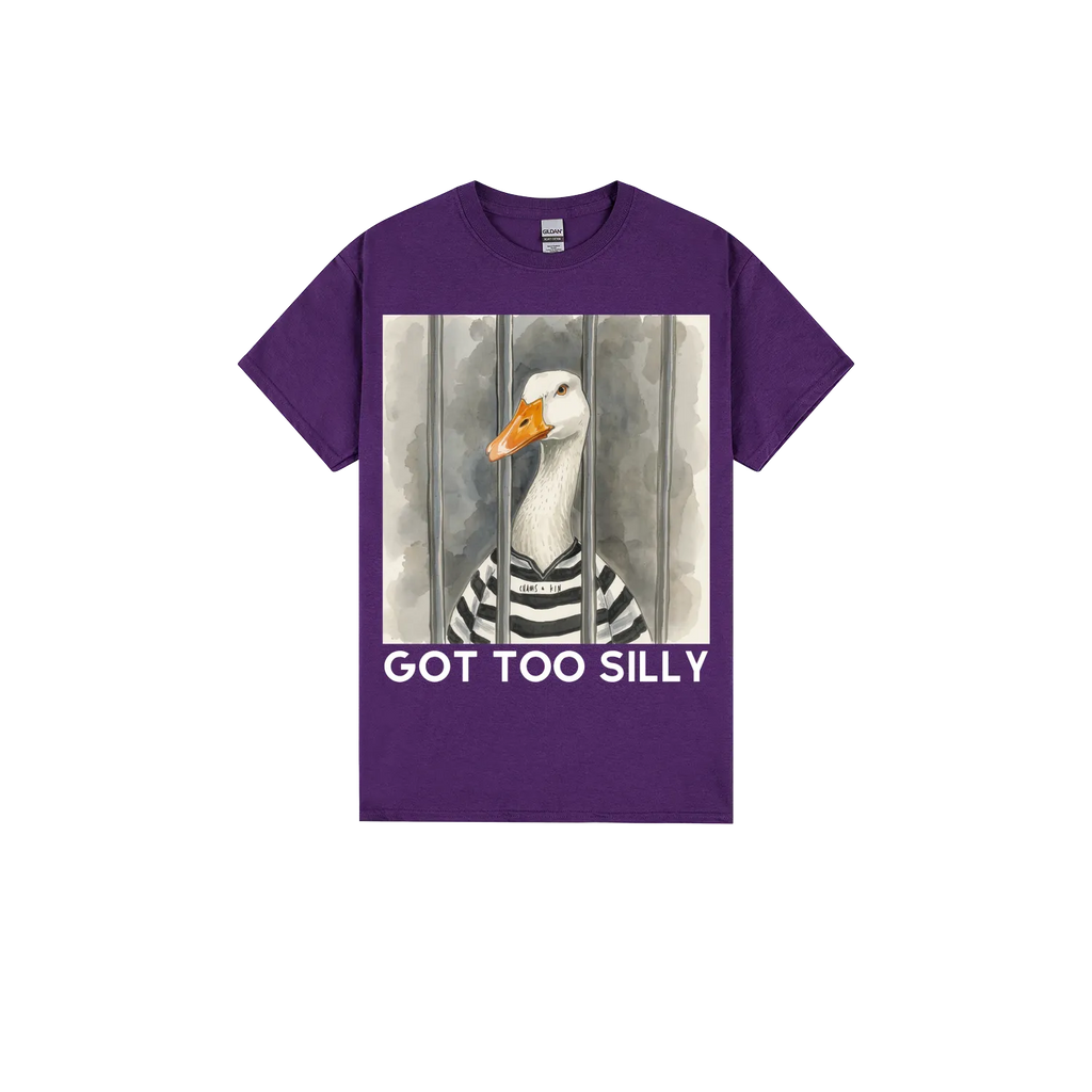 Purple front flat lay