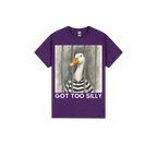 Purple front flat lay