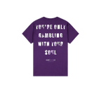 Purple back flat lay