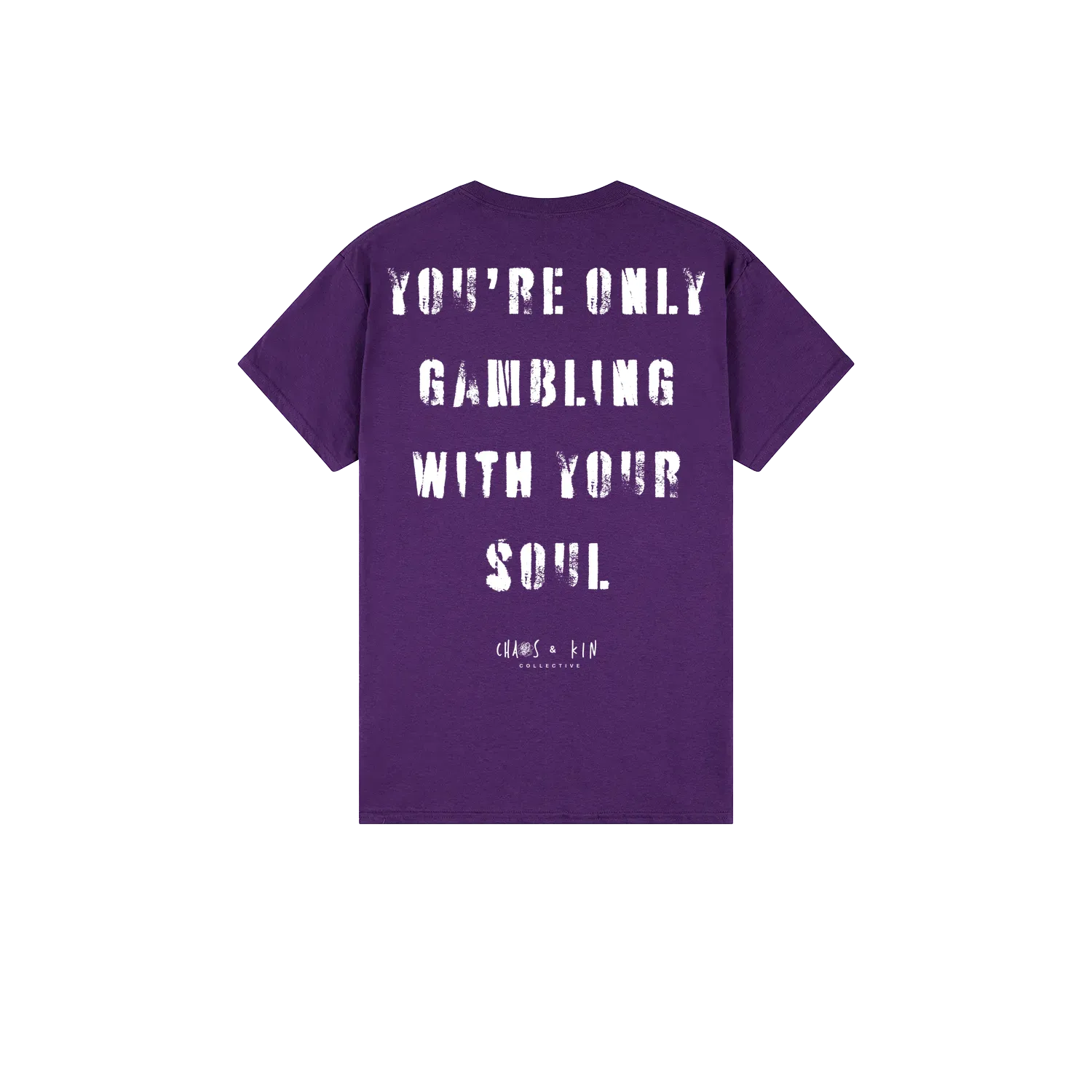 Purple back flat lay
