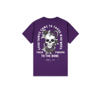 Purple back flat lay