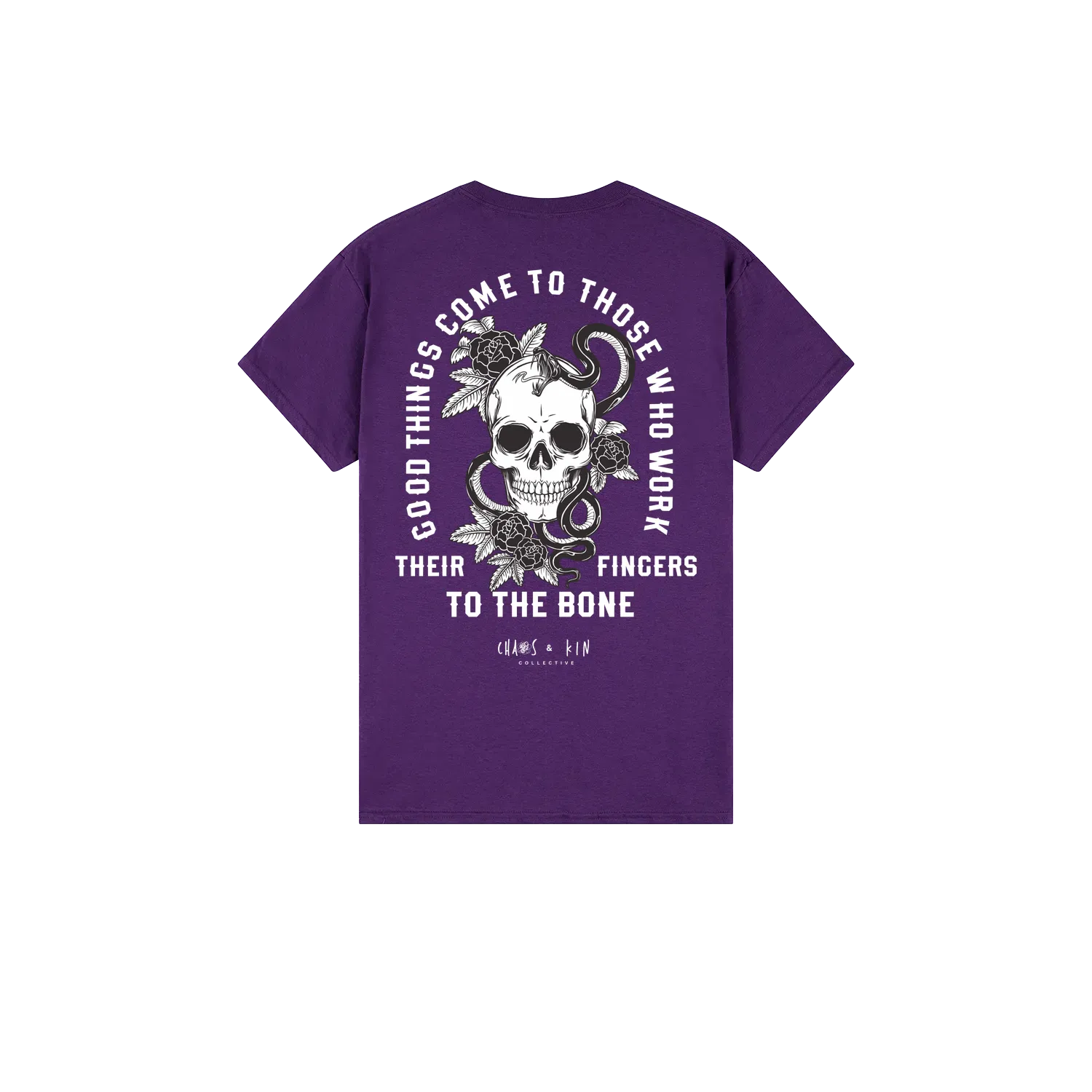 Purple back flat lay