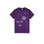 Purple front flat lay