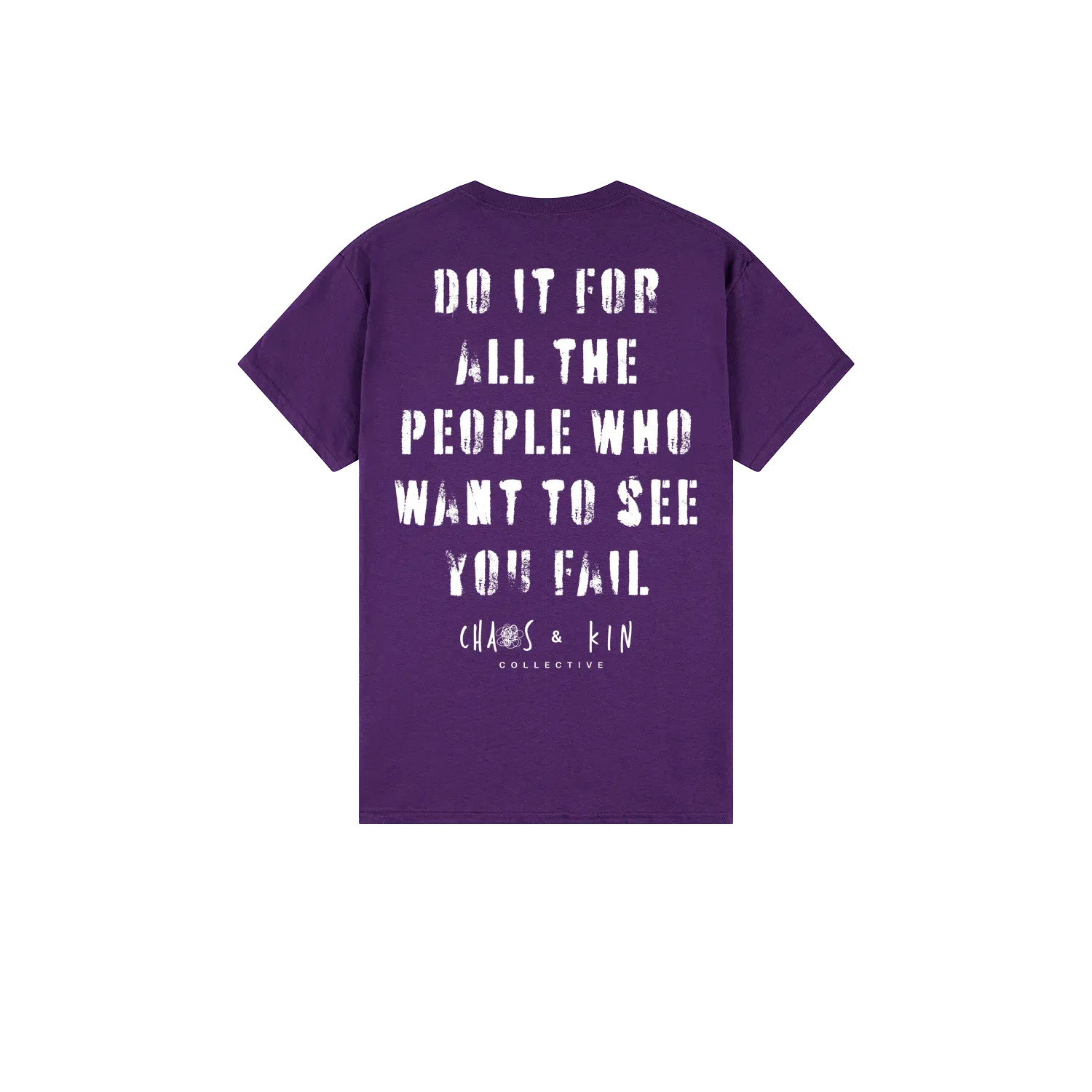Purple back flat lay