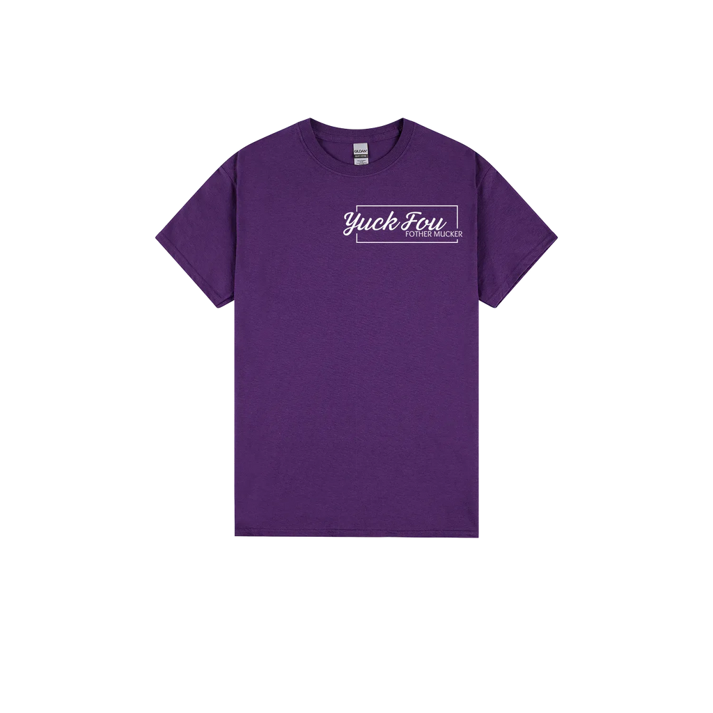Purple front flat lay