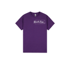 Purple front flat lay