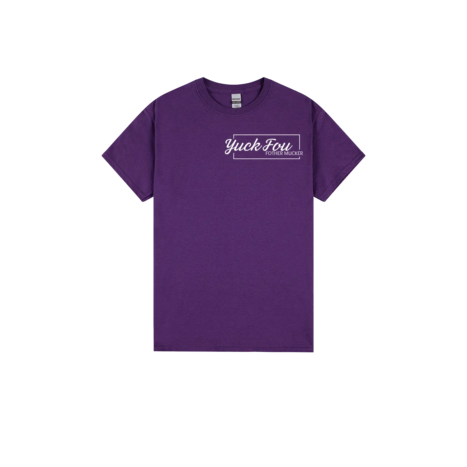 Purple front flat lay
