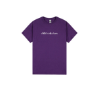 Purple front flat lay