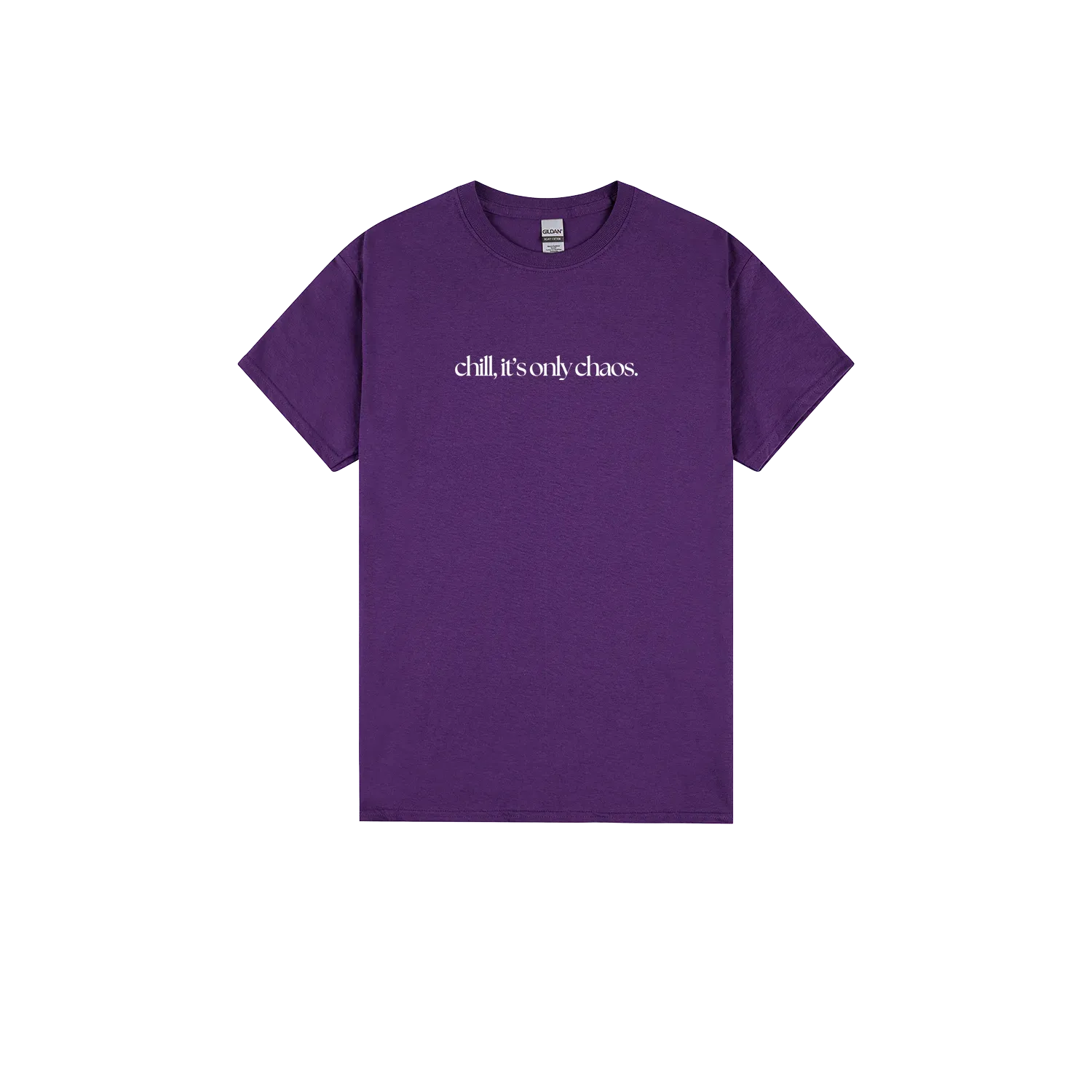 Purple front flat lay