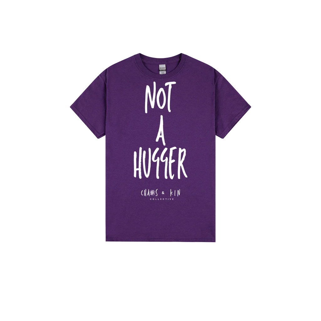Purple front flat lay