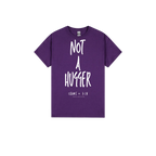 Purple front flat lay