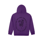Purple back flat lay