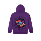 Purple back flat lay