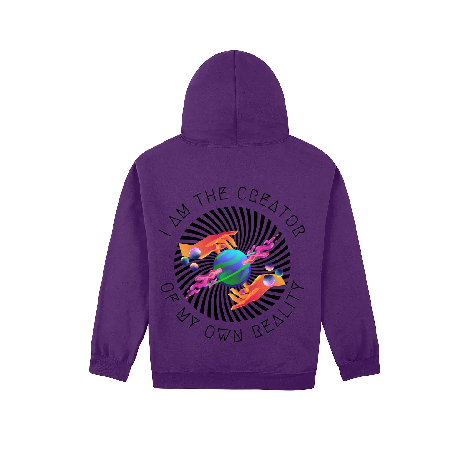 Purple back flat lay