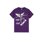 Purple front flat lay