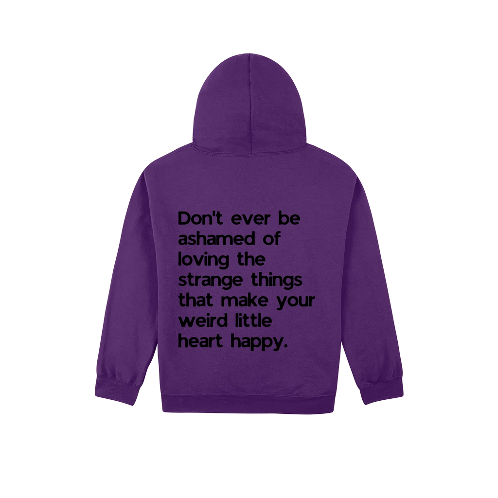 Purple back flat lay