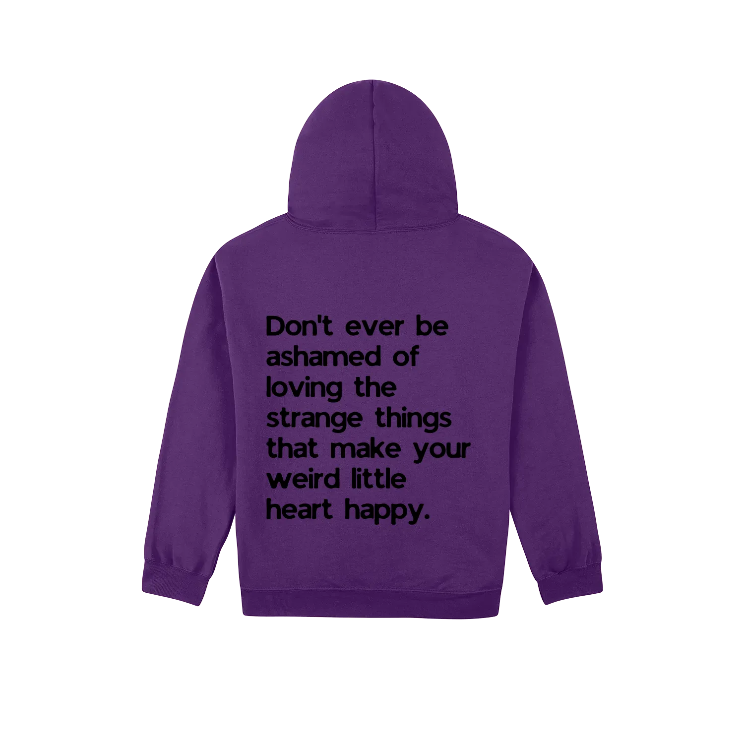 Purple back flat lay