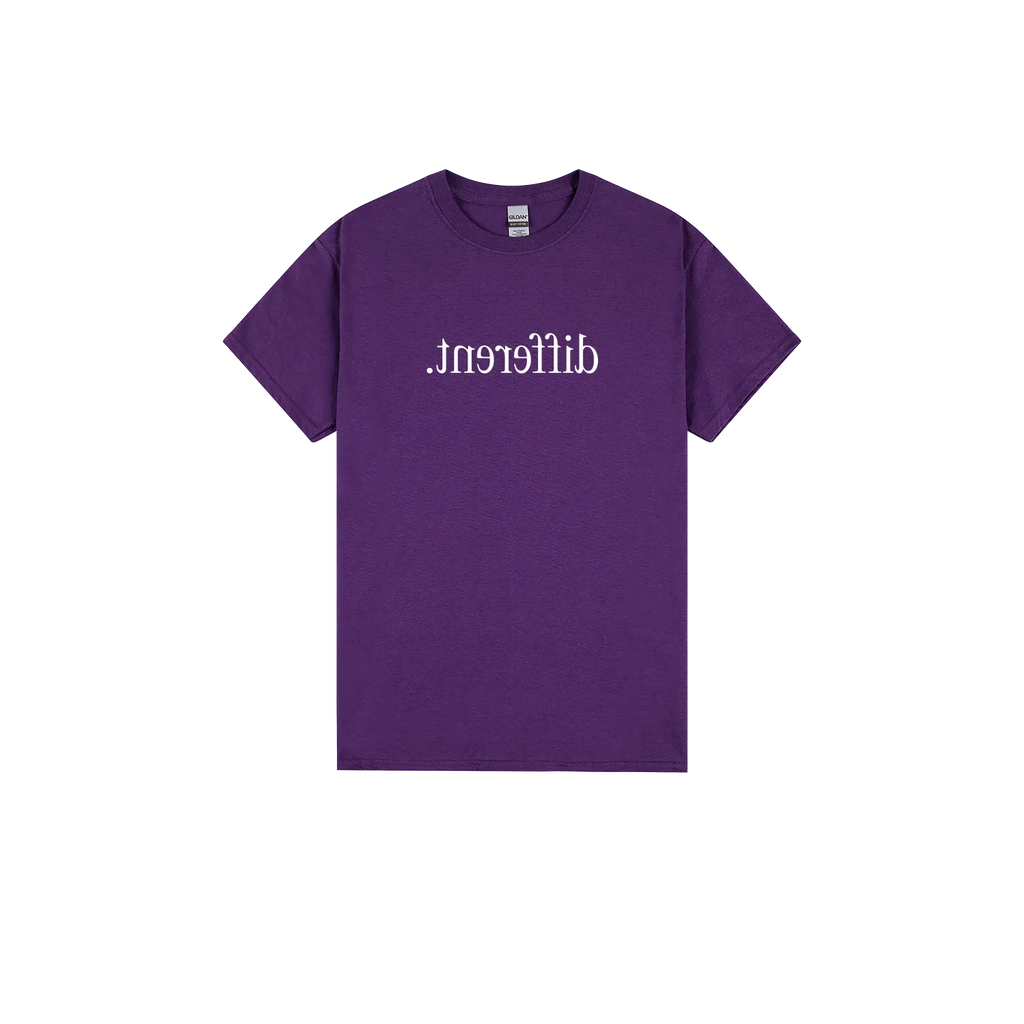 Purple front flat lay