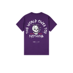 Purple back flat lay