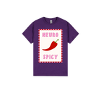Purple front flat lay