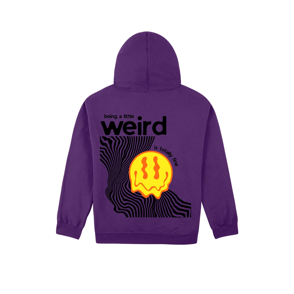 Purple back flat lay