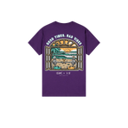 Purple back flat lay