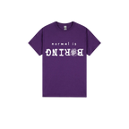 Purple front flat lay