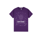 Purple front flat lay