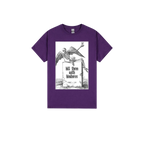 Purple front flat lay
